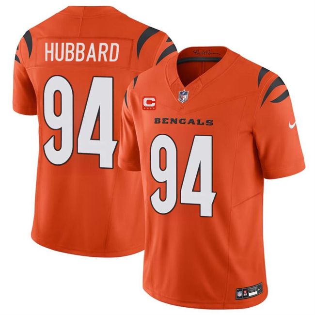 Men's Cincinnati Bengals #94 Sam Hubbard Orange 2024 F.U.S.E With 4-star C Patch Vapor Untouchable Limited Football Stitched Jersey